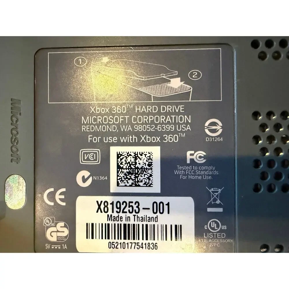 Xbox 360 60GB Hard Drive. **Untested**